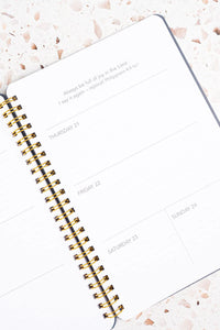 2024 GRATEFUL AND BLESSED WIREBOUND DAILY PLANNER