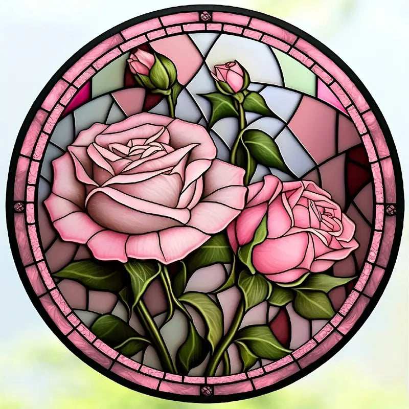 Pink Rose Frameless Diamond Painting Kit