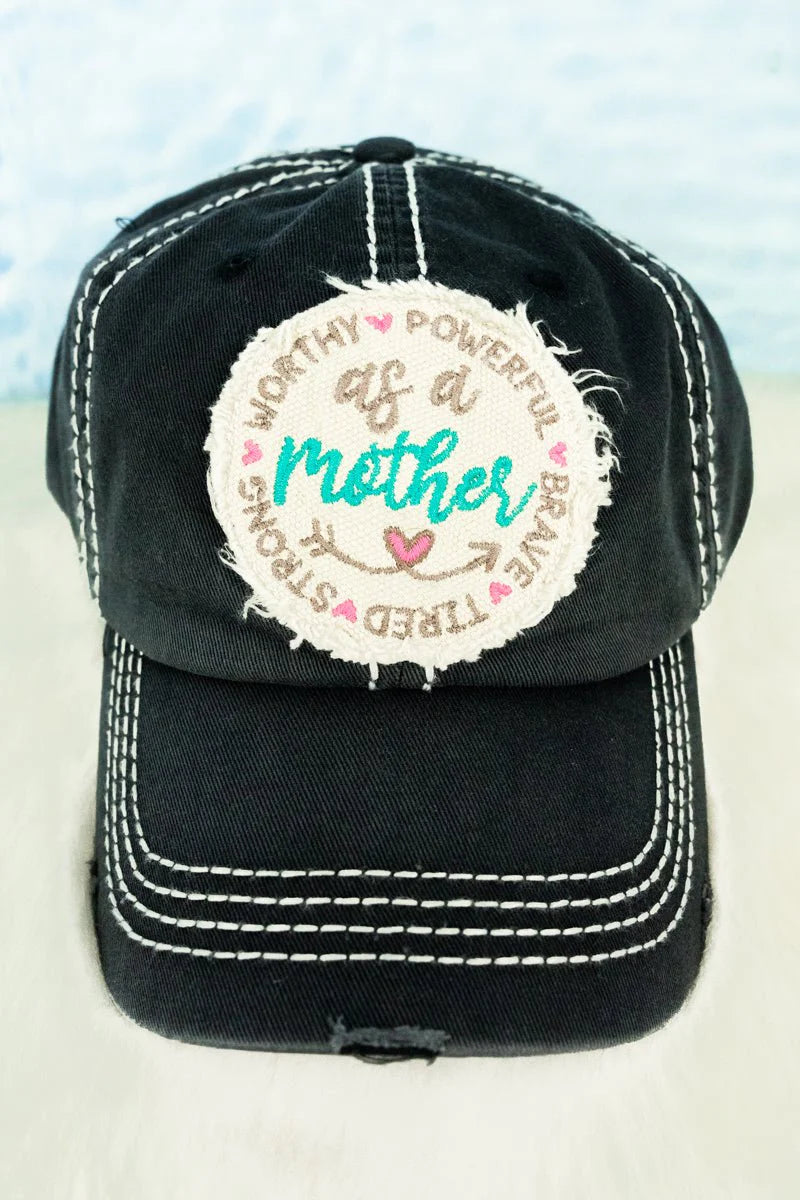 Distressed "As a Mother" Cap