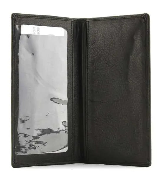 Cowhide Leather Checkbook Cover-Choose Color