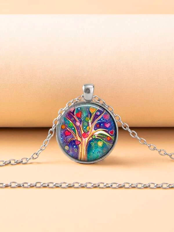 Tree of Life Colorful Necklace
