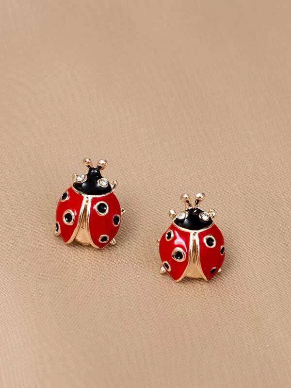 Ladybug Stud Earrings