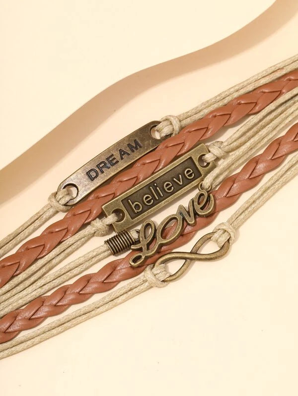 Inspirational Layered Bracelet