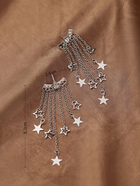 Star Dangle Jacket Earrings