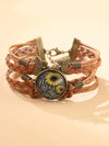 Sunflower & Butterfly Layered Bracelet