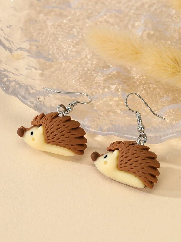 Small Hedgehog Earrings