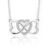 Infinity Heart Short Necklace-Choose Color