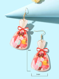 Heart Gift Bag Drop Earrings