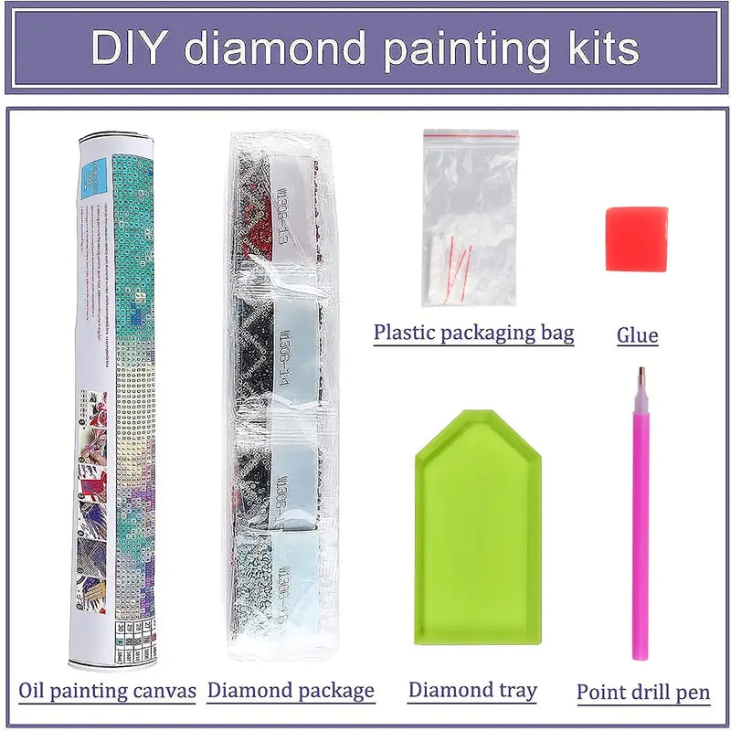 Frameless Diamond Painting Kit-Bunny Gnomes