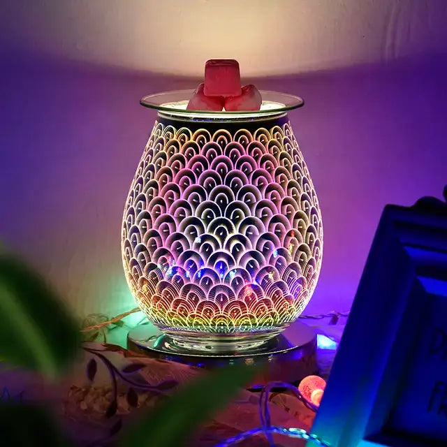 Colorful Arcs 3D Touch Electric Wax Warmer