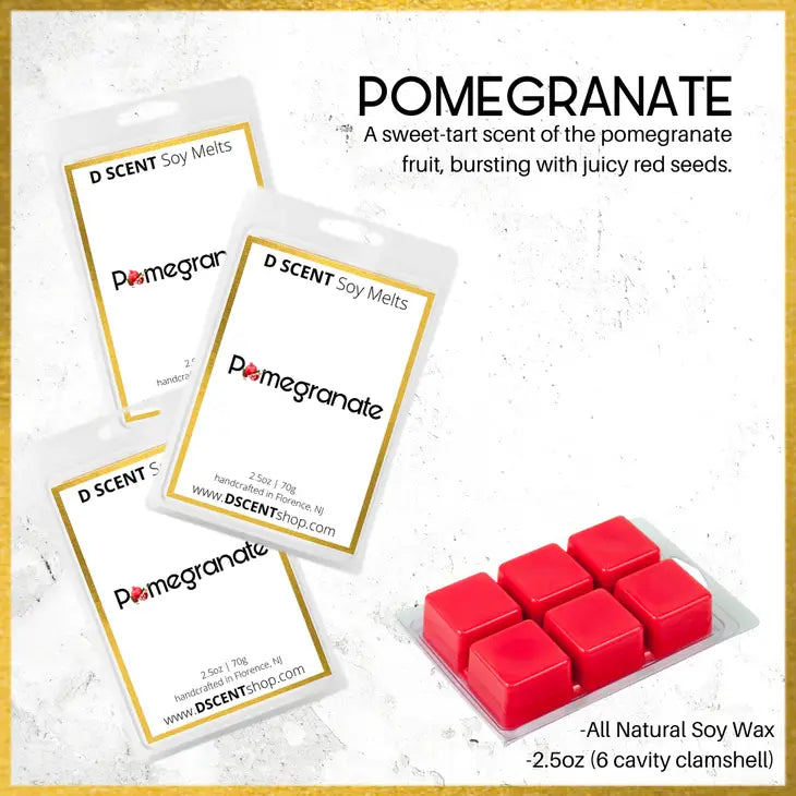 Pomegranate Scented Soy Wax Melts