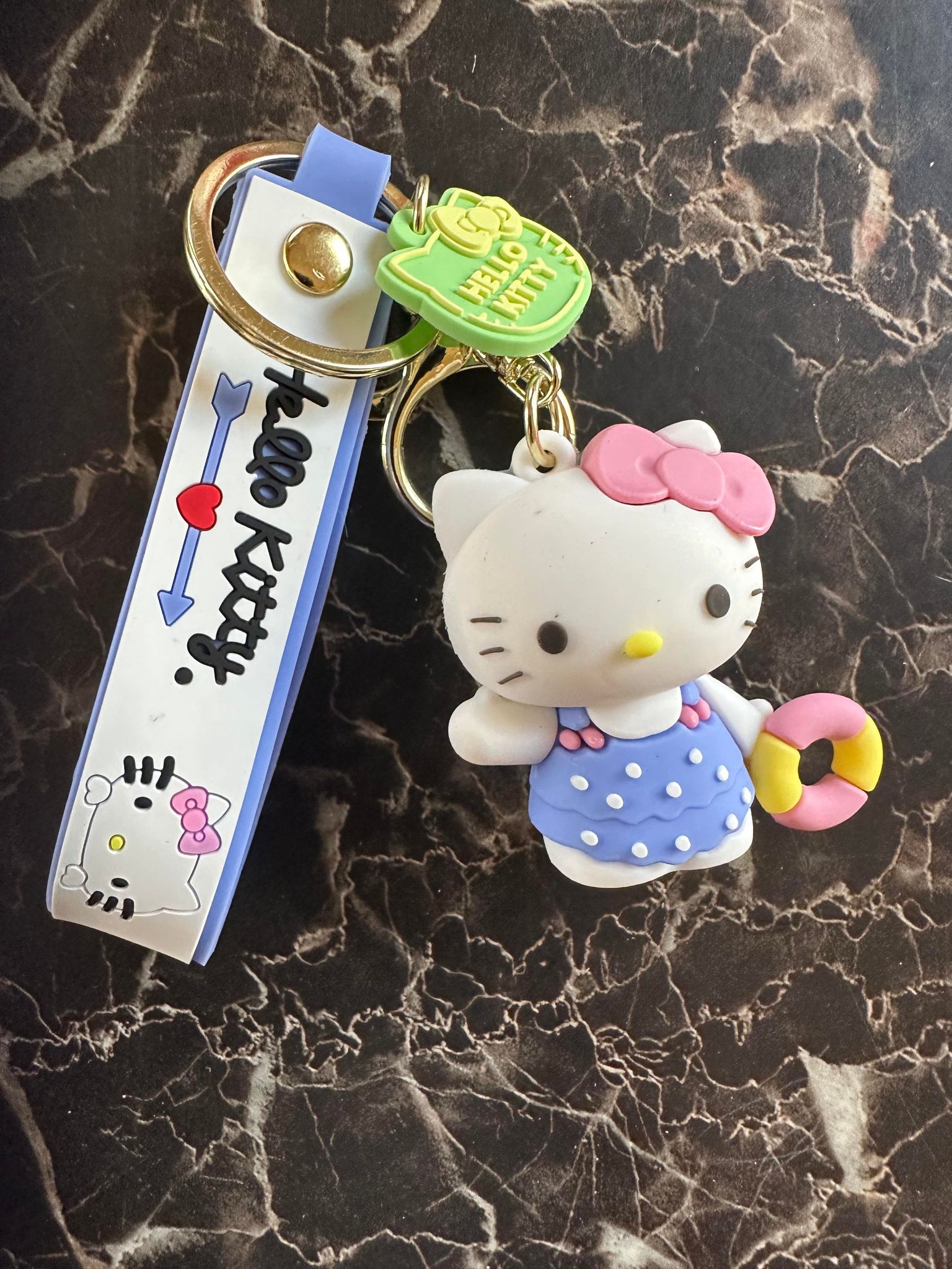 Cartoon Kitty Strap Keychain-Choose Style