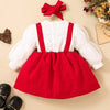 Baby Girl Two-Tone Bow Detail Dress