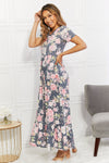 BOMBOM In Bloom Floral Tiered Maxi Dress
