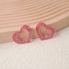 Acrylic Heart Stud Earrings