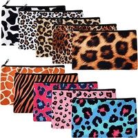 Animal Print Canvas Cosmetic Pouches-Choose Style