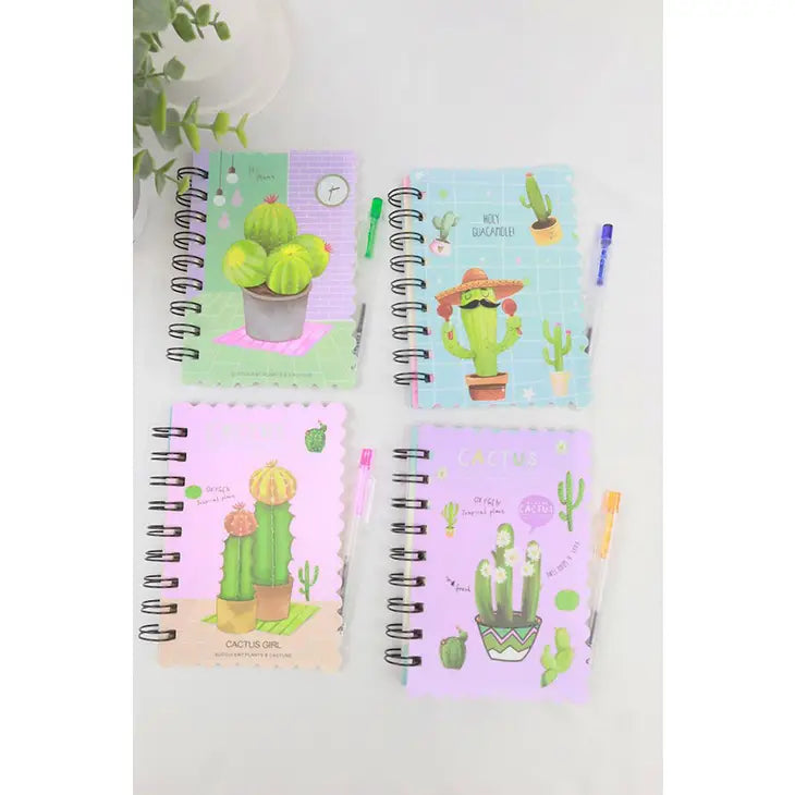 Small Cactus Notebook and Pen Set-Choose Style