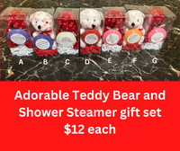 Teddy Bear Shower Steamer Gift Set-Several Options available