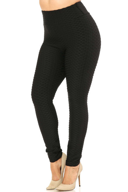 Textured Scrunch Butt Leggings-Choose Style, Size, and Color
