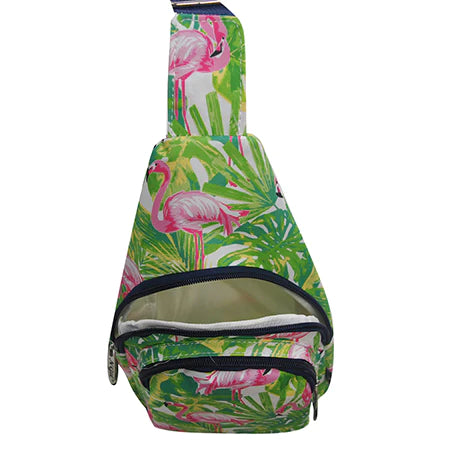Tropical Flamingo NGIL Large Sling Backpack
