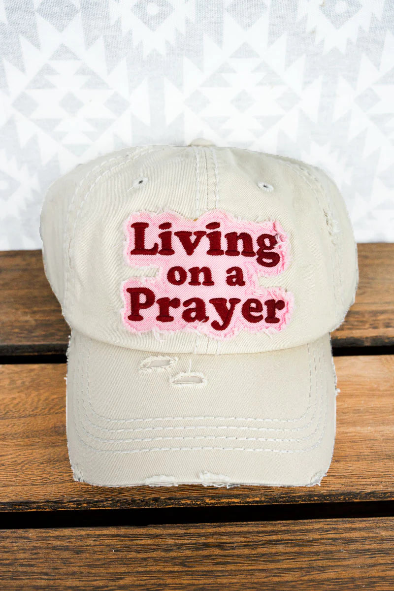 Distressed Living on a Prayer Hat
