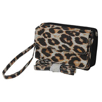 NGIL Wild Leopard Canvas All In One Wallet