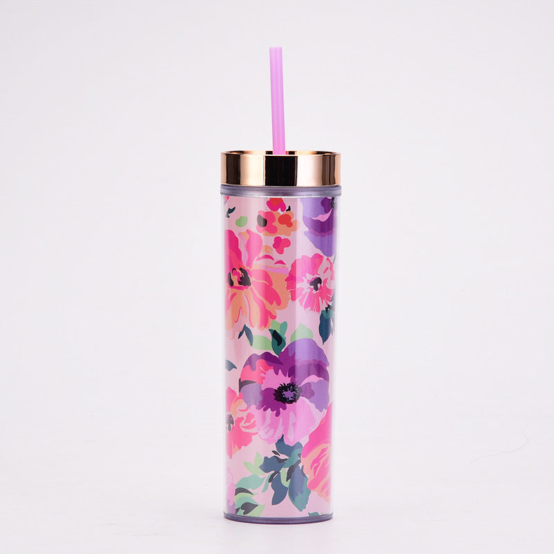 16 oz Floral Tumbler with Straw Make a Selection