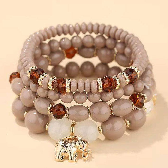 Elephant Charm Bracelet Stacks-Choose Color