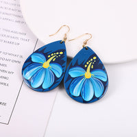Painted Flower Earrings-Choose Your Style