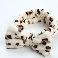 Leopard Print Soft Stretchy Spa Headbands-Choose Your Color