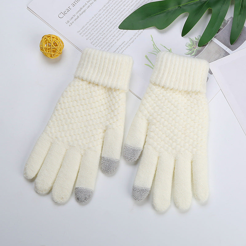 Unisex Imitation Cashmere Smart Touch Gloves-Choose Your Color