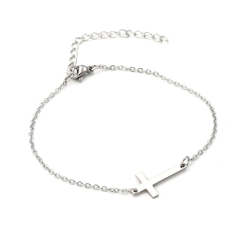 Stainless Steel Cross Choker or Bracelet-Make a Selection