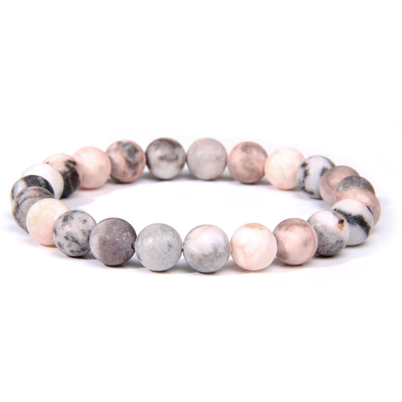 Natural Stone Stretchy Beaded Bracelets-Choose Stones