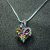 I love You Forever Heart Short Necklace-Choose Color