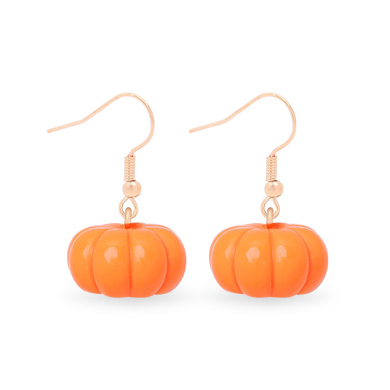 Small Pumpkin Earrings