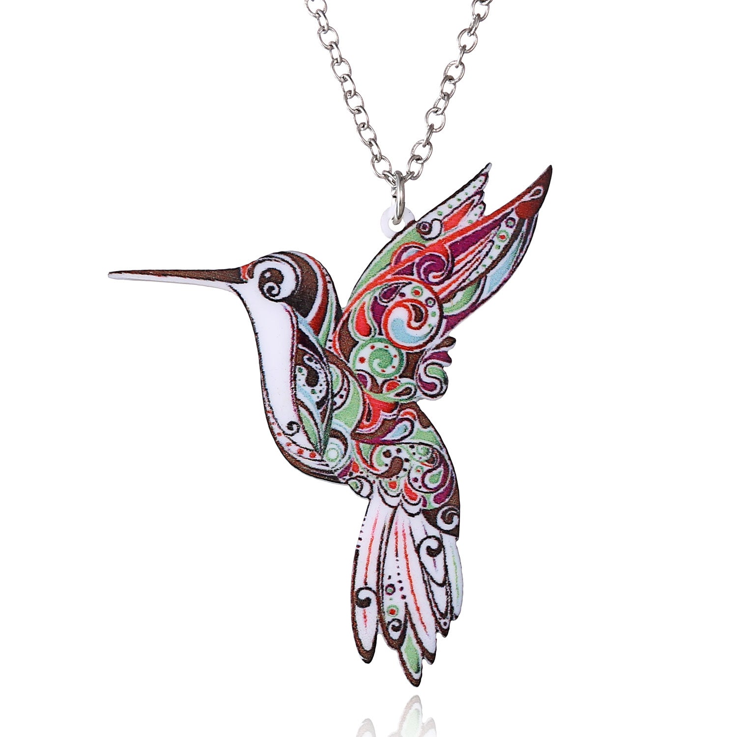 Acrylic Hummingbird Necklace