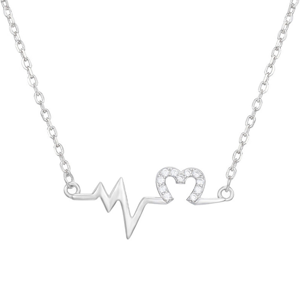 Dainty Heartbeat Short Necklace