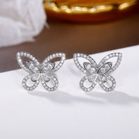 Blingy Butterfly Stud Earrings-Choose Color