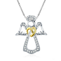 Two Toned Angel Necklace