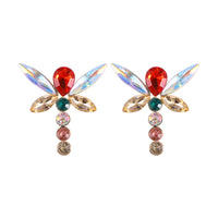 Large Dragonfly Post Earrings-Choose Color