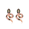 Rose Gold Snake Stud Earrings