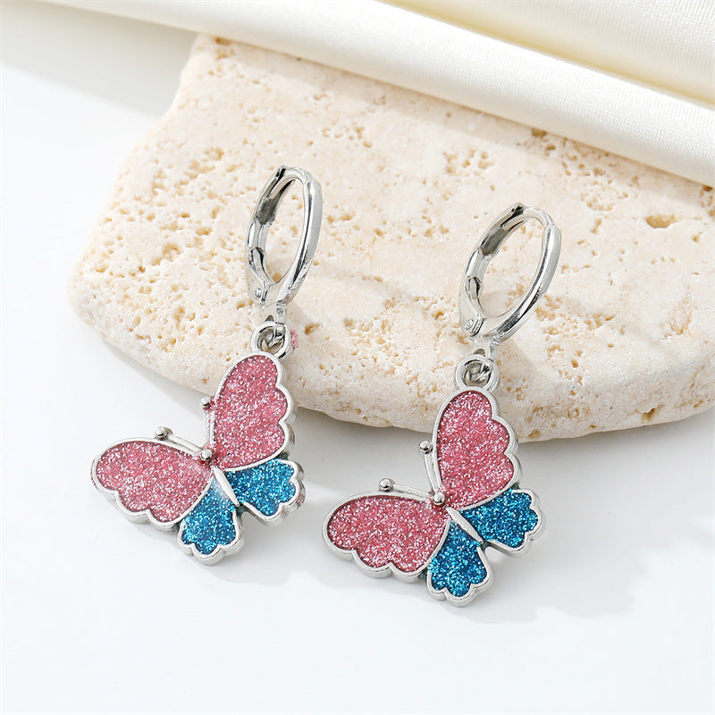 Pink and Blue Butterfly Jewelry-Choose Style
