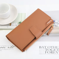 Faux Leather Wallets with Multiple Card Slots-Choose Color
