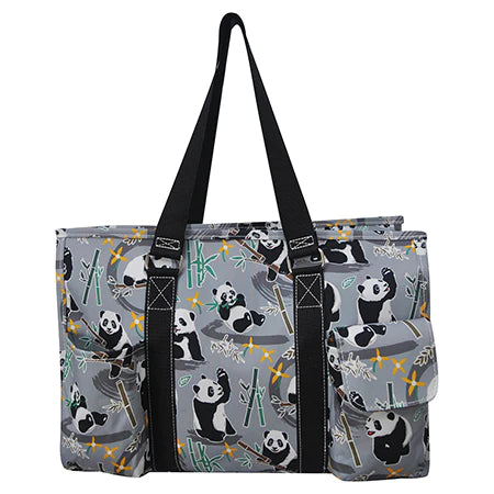 Panda Bear NGIL Zippered Organizer Tote Bag