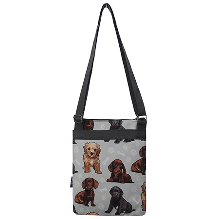NGIL Paw-Sitive Pups Crossbody Messenger Bag
