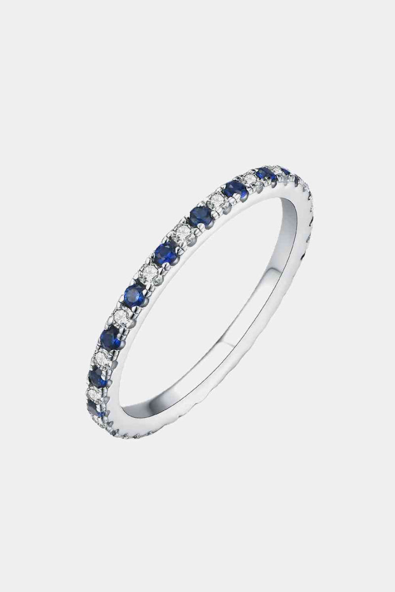 Moissanite Lab-Grown Sapphire Rings