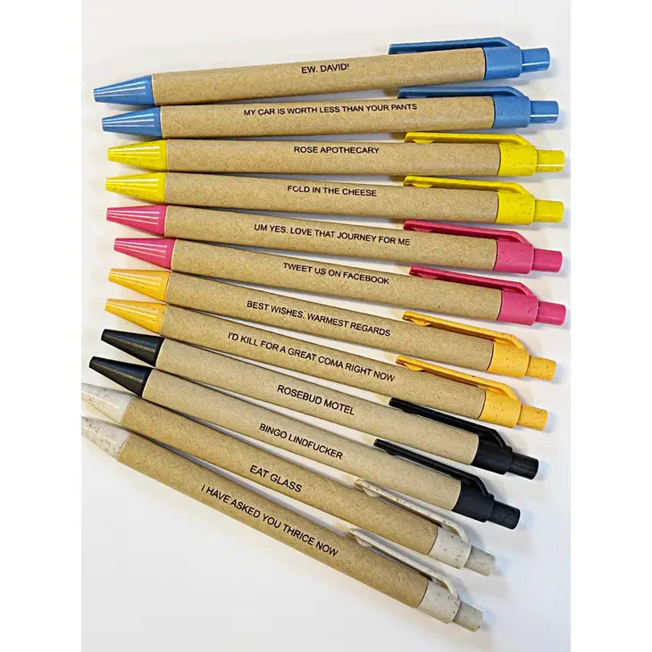 Schitt's Creek Themed Funny Pens-Choose Phrase