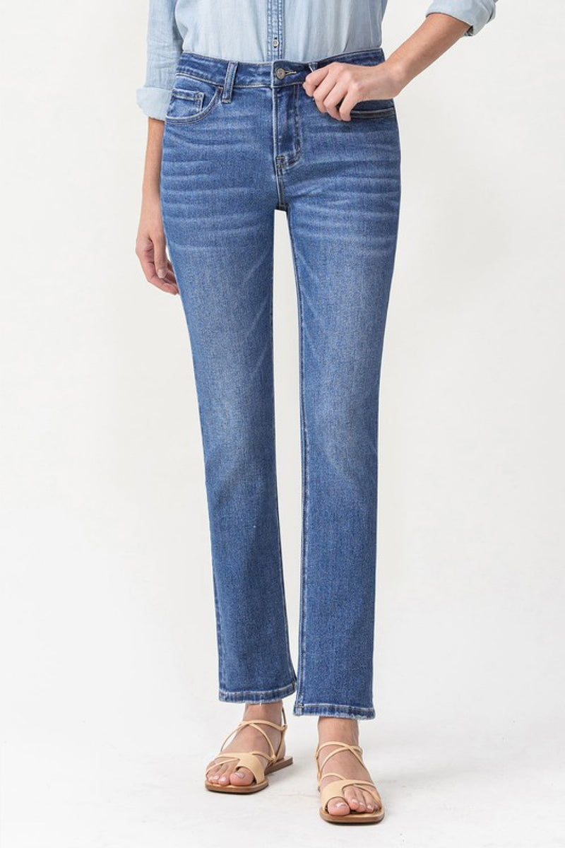 Lovervet Full Size Maggie Midrise Slim Ankle Straight Jeans