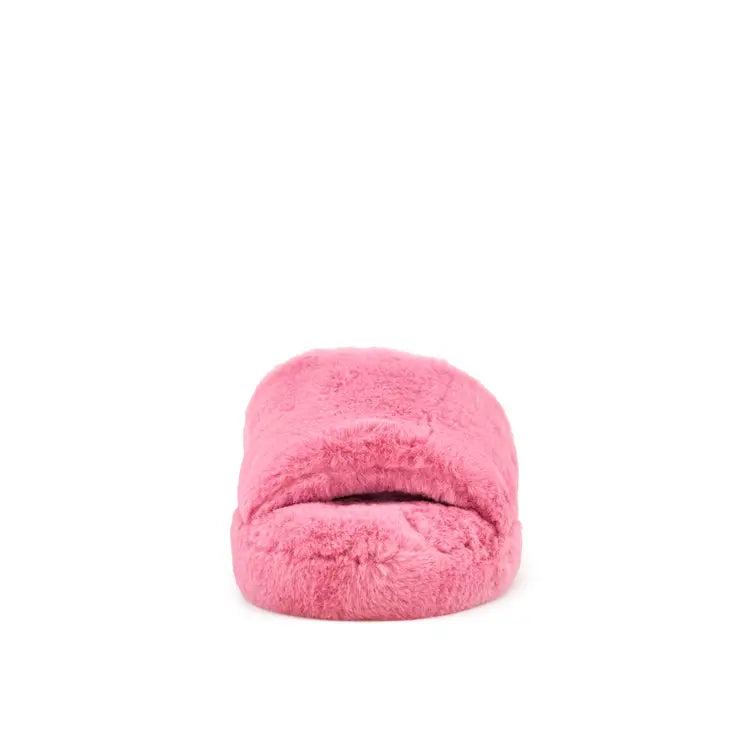 Nest Brand Women's Geneva Faux Fur Slipper-Coral Pink