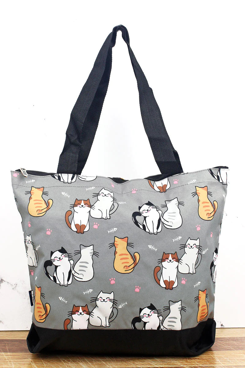 NGIL The Cat's Meow Tote Bag With Black Trim